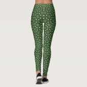 White Starflower Knots Leggings (Rückseite)