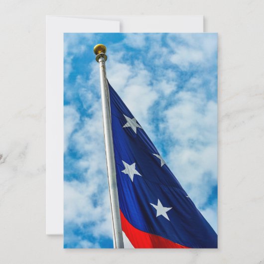 White Stars Einladung (Vorderseite)