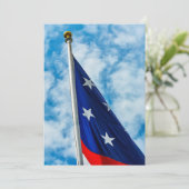 White Stars Einladung (Stehend Vorderseite)