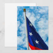 White Stars Einladung (Vorne/Hinten)