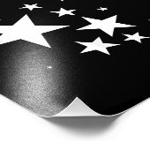 White-Stars-Kostümgeschenk im Star-Design Fotodruck (Ecke)