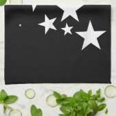 White-Stars-Kostümgeschenk im Star-Design Geschirrtuch (Gefaltet)