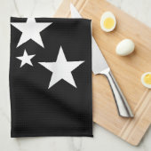 White-Stars-Kostümgeschenk im Star-Design Geschirrtuch (Viertel Falte)