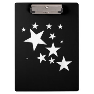 White-Stars-Kostümgeschenk im Star-Design Klemmbrett