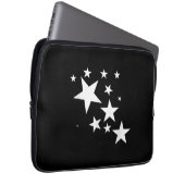 White-Stars-Kostümgeschenk im Star-Design Laptopschutzhülle (Vorne Rechts)