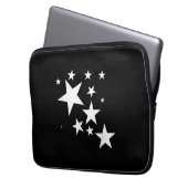White-Stars-Kostümgeschenk im Star-Design Laptopschutzhülle (Vorderseite Links)