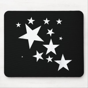 White-Stars-Kostümgeschenk im Star-Design Mousepad