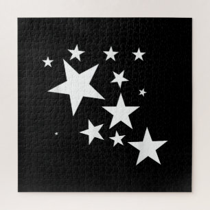 White-Stars-Kostümgeschenk im Star-Design Puzzle