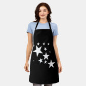 White-Stars-Kostümgeschenk im Star-Design Schürze (Getragen)