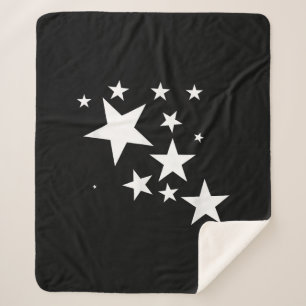 White-Stars-Kostümgeschenk im Star-Design Sherpadecke
