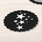 White-Stars-Kostümgeschenk im Star-Design Untersetzer (angewinkelt)