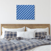 White Stars Leinwand (Insitu (Schlafzimmer))