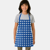 White Stars Muster auf dem Blue American Flag Them Schürze (Insitu)