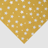 White Stars on Color Gold Seidenpapier (Ausschnitt)