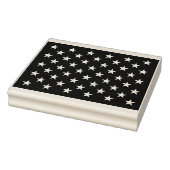 White Stars Patriotic American Flag Muster Gummistempel (Stempel)