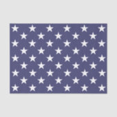 White Stars Patriotic American Flag Muster Seidenpapier