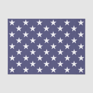 White Stars Patriotic American Flag Muster Seidenpapier