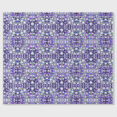 White Stars Purple Bold Modern Fun Event Geschenkpapier (Flach)