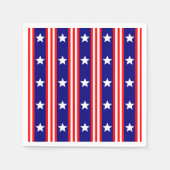 White Stars und Rot und Weiße Streifen vom 4. Juli Serviette (Vorderseite)