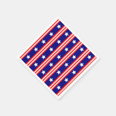 White Stars und Rot und Weiße Streifen vom 4. Juli Serviette (Ecke)