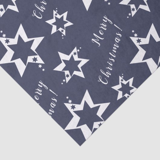 White Stary - Frohe Weihnachten! Lila Seidenpapier (Detail)