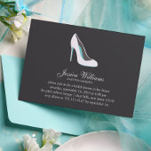 White Stiletto Heel Brautparty Einladung