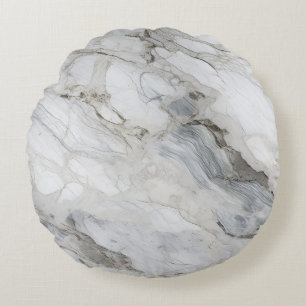 White Stone Textures Design Serie 4 Rundes Kissen