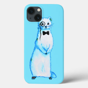 White Store Ermine Niedlich Ferret Lover Kunst, Di Case-Mate iPhone Hülle