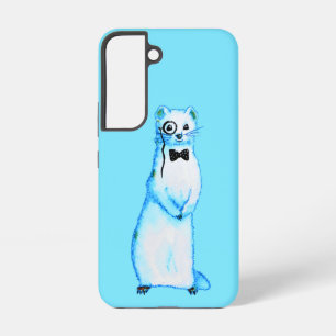 White Store Ermine Niedlich Ferret Lover Kunst, Di Samsung Galaxy Hülle