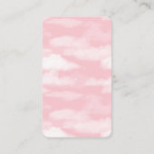 White Stork Pink Baby Girl Book Request Begleitkarte (Rückseite)