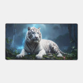 White Storm Tiger – Epic Fantasy Jungle Desk Mat Schreibtischunterlage (Vorderseite)