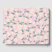 White Strawberry Niedlich Pineberry CUSTOM BABY SH Gästebuch (Rückseite)