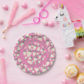 White Strawberry Niedlich Pineberry CUSTOM BABY SH Pappteller (Party)