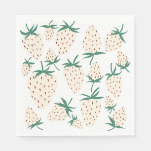 White Strawberry Niedlich Pineberry CUSTOM BABY SH Serviette
