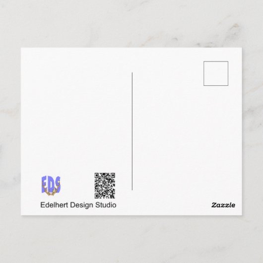 White Strelitzia Blume wird bald gut Postkarte (Rückseite)