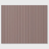 White Stripes Weihnachtsfarbe Eleganter einfacher Geschenkpapier (Flach)