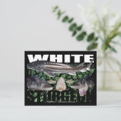 White Sturgeon-Collage-Postcard Postkarte (Stehend Vorderseite)
