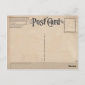 White Sturgeon-Gyotaku Antique Postcard Postkarte (Rückseite)