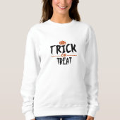 White Stylish Halloween Sweatshirt (Vorderseite)