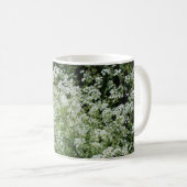 White Summer Blume Kaffeetasse (VorderseiteRechts)