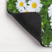 White Summer Daisy Garden Mousepad (Ecke)
