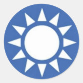 White Sun Sticker (Vorderseite)