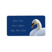 White Swan Address Labels Adressaufkleber (Vorne)