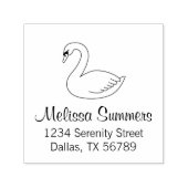 White Swan Adresse 2 Permastempel (Design)