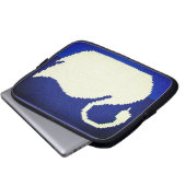 White Swan Artisan Crochet Print Electronics Bag Laptopschutzhülle (Vorne Knopf)