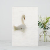 white swan briefpapier (Stehend Vorderseite)