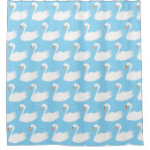 White Swan Design Duschvorhang (Vorderseite)