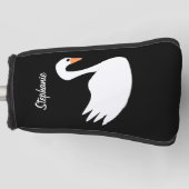 White Swan Design Golf Headcover (Vorderseite)