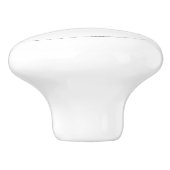 White Swan Design Personalisiert Keramikknauf (Seitenansicht)