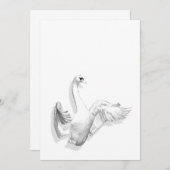 White Swan - Einladung (Vorne/Hinten)